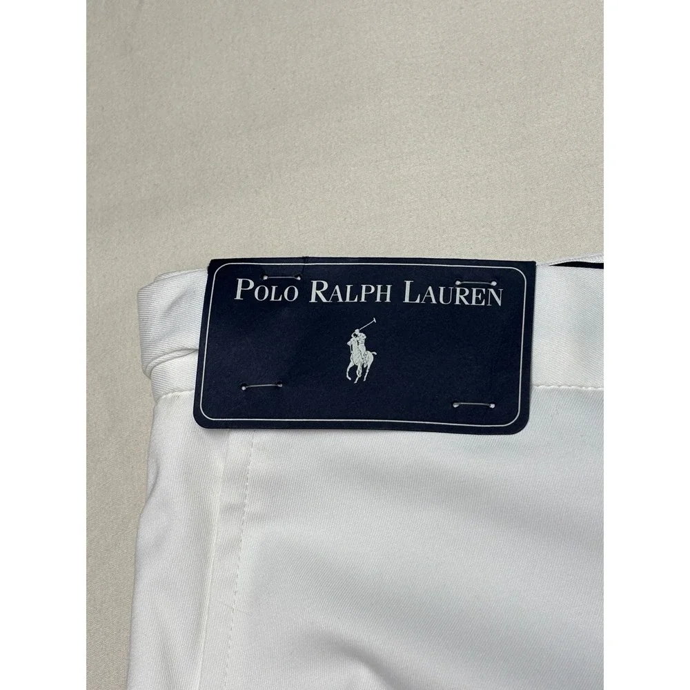 NWT Polo Ralph Lauren Mens White Performance Golf Shorts Size 34X6 Stretch